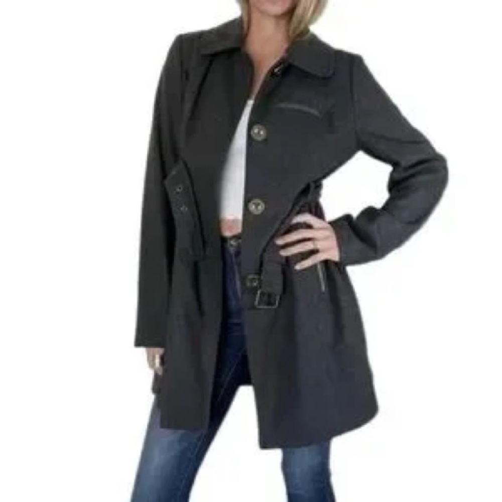 Anthropologie Tulle Women's Olive Green Coat - Picture 1 of 7